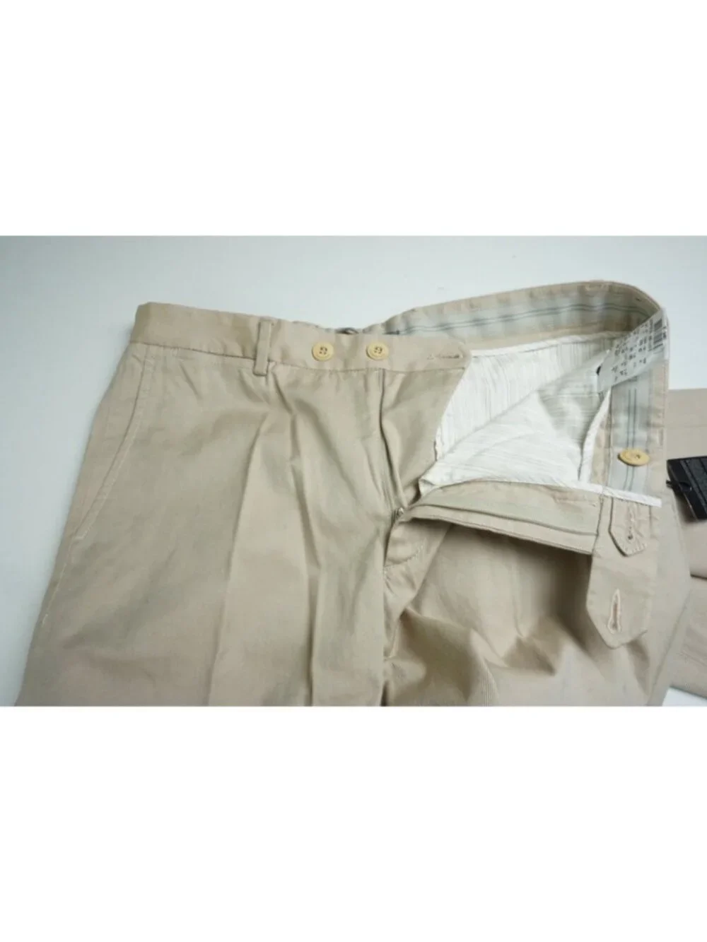 Corneliani ID Beige Twill Cotton Chino Dress Pants Sz 48R EU BRAND NEW